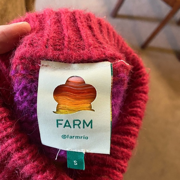 Small FARM Rio Rainbow Striped Sweater - Picture 4 of 4